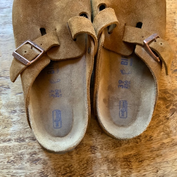 Birkenstock Boston Clog in Mink Suede - Picture 2 of 5